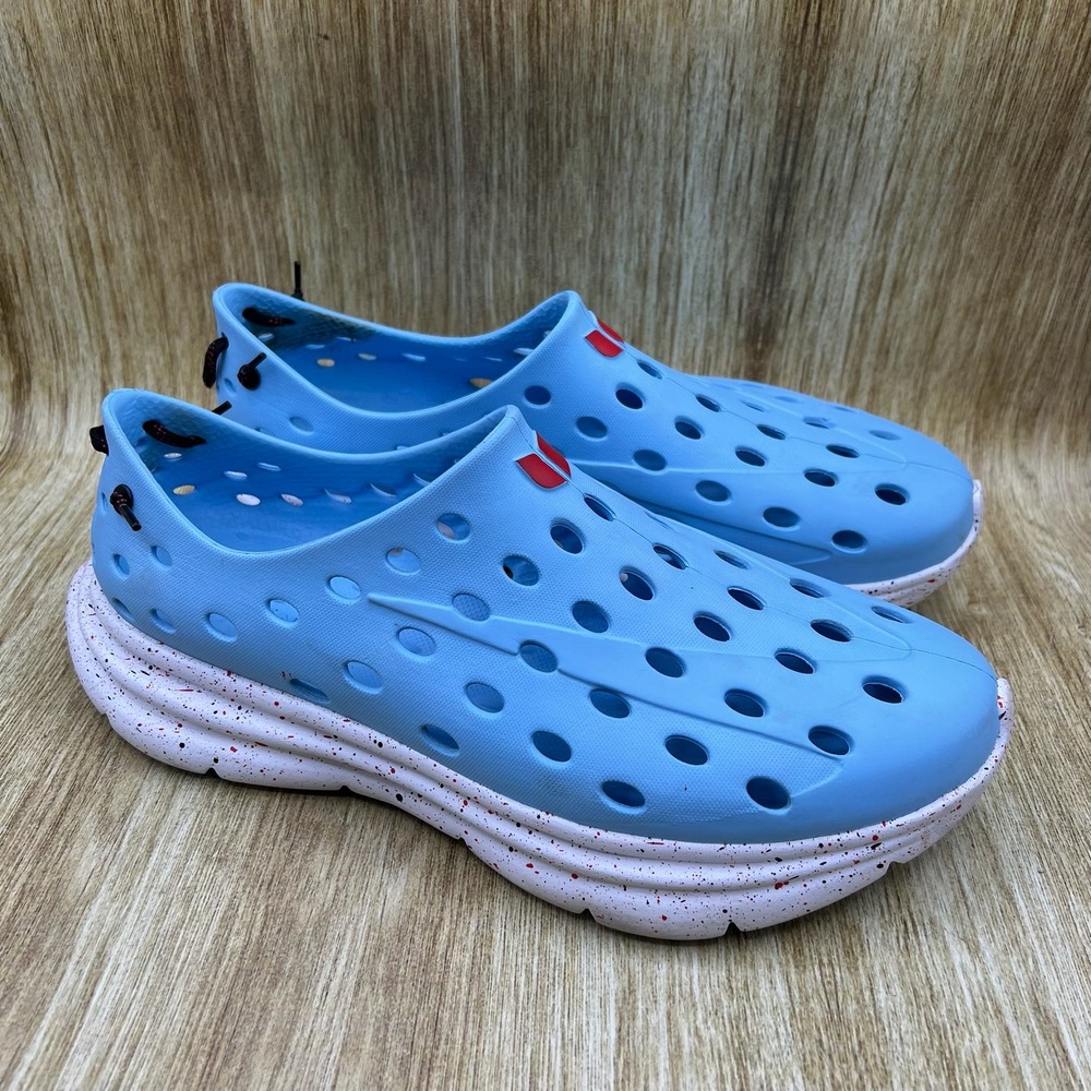 Kane Revive Active Recovery Shoes Men's Size 13 Blue Speckled Slip On Clogs